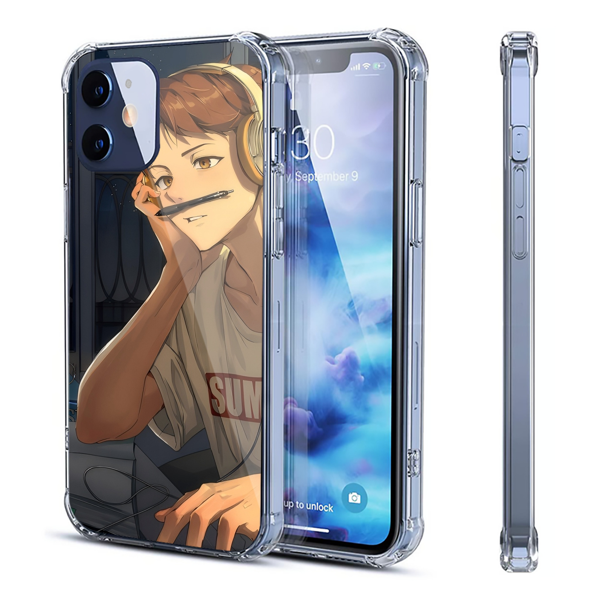 （画像用） ハイキュー!! Haikyu!! 【iPhone 12シリーズ対応】透明スマホケース（クリアソフトケース）